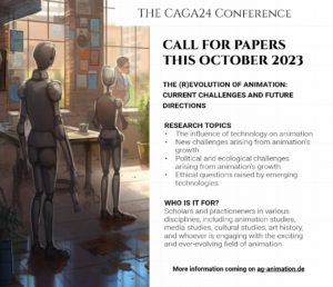 Save the Date: CAGA 2024 – 7th Conference of the AG Animation at The Animation Workshop (VIA University College) „The (R)Evolution of Animation: Current Challenges and Future Directions“ (Viborg, Denmark, September 2024)